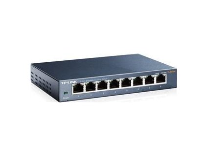 TP-Link TL-SG108/ switch 8x 10/100/1000Mbps/ kovový/  GREEN