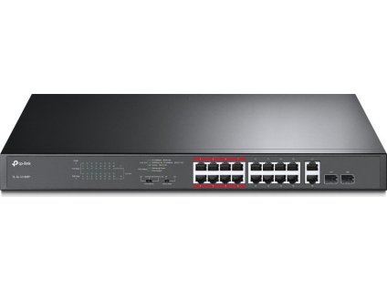TP-Link TL-SL1218MP - 16-portový 10/100Mb/s + 2-portový gigabitový Unmanaged PoE Switch