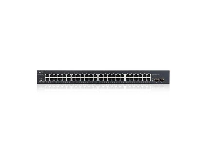 ZyXEL GS1900-48/50-port Gigabit Web Smart switch: 48x Gigabit metal + 2x SFP, IPv6, 802.3az (Green)