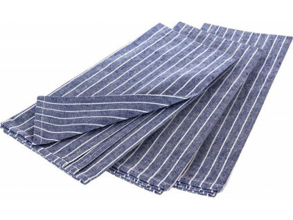 BANQUET Sada kuchyňských utěrek STRIPES 42 x 70 cm, 3 ks, tmavě modrá