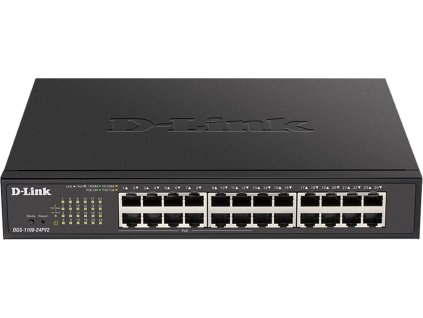 D-Link DGS-1100-24PV2 24-port Gigabit Smart switch, 12x GbE PoE+, PoE 100W
