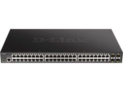 D-Link DGS-1250-52XMP 48-port Gigabit Smart Managed Switch with 4x 10G SFP+ ports, 370Watts