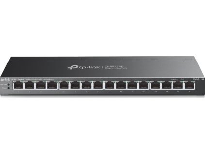 TP-Link TL-SG116P Switch 16x GLAN s POE+, 120W, kov