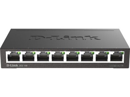 D-Link DGS-108 kovový 8-port 10/100/1000 Switch