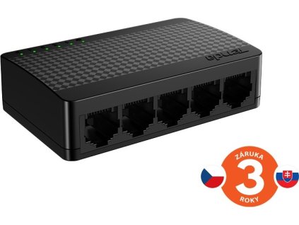 Tenda SG105M -  5x Gigabit Desktop Ethernet Mini Switch, 10/100/1000 Mb/s, 10Gb/s, fanless