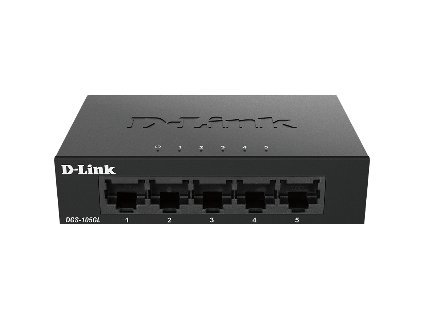 D-Link DGS-105GL Kovový 5-portový Gigabit stolní switch