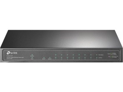 TP-Link TL-SG1210P - 10-portový Switch PoE+ s 8 gigabitovými porty POE+ a 1 gigabitový port + 1 SFP port