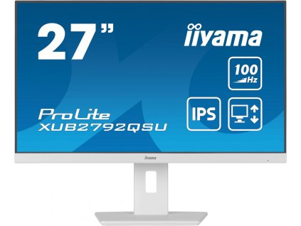 iiyama ProLite/XUB2792QSU-W6/27"/IPS/QHD/100Hz/0,4ms/White/3R