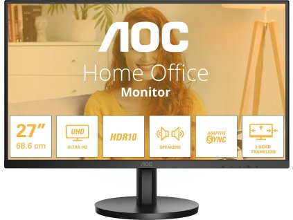 AOC/U27B3A/27"/IPS/4K UHD/60Hz/4ms/Black/3R