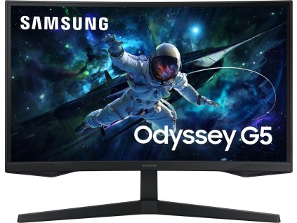 Samsung Odyssey G55C 27" / Prohnutý / QHD 2560x1440 / 16:9 / VA / 1ms / 165Hz / Jack/HDMI/DP/VESA