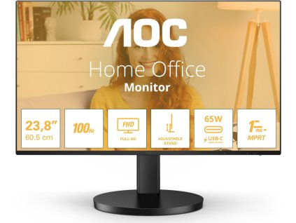 AOC/27B3CF2/27"/IPS/FHD/100Hz/1ms/Black/3R