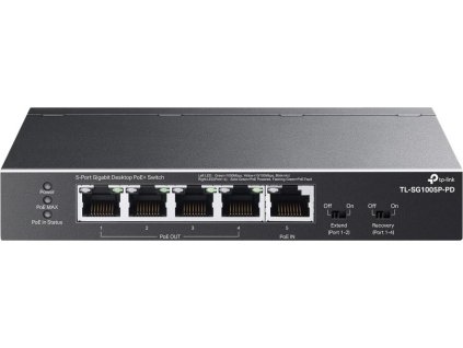 TP-Link TL-SG1005P-PD Switch 1x GLAN s PoE-in, 4x GLAN s PoE+