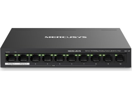 Mercusys MS110P 10xFE desktop switch 8xPoE+