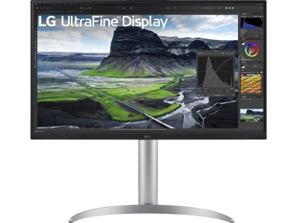 LG monitor 27UQ850V-W IPS 4K / 3840x2160 / 5ms / 2000:1 / 400cd / HDMI / DP / USB-C/ repro /pivot / výškově nastav./bílý