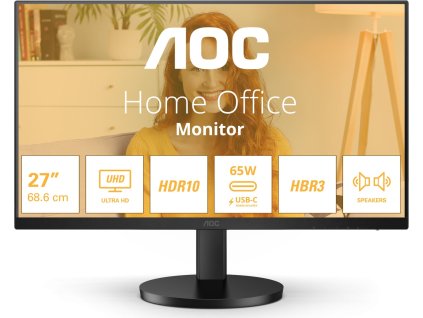 AOC/U27B3CF/27"/IPS/4K UHD/60Hz/4ms/Black/3R