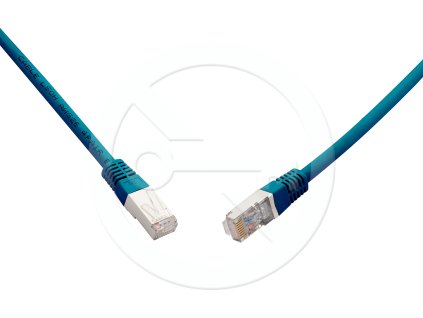 SOLARIX 10G patch kabel CAT6A SFTP LSOH 20m,modrý