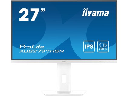 iiyama ProLite/XUB2797HSN-W2/27"/IPS/FHD/100Hz/1ms/White/3R