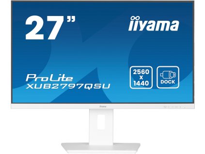 iiyama ProLite/XUB2797QSU-W2/27"/IPS/QHD/100Hz/1ms/White/5R