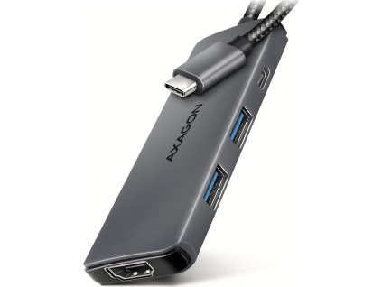 AXAGON multi USB-C 5v1 8k hub / HMC-5H8K / USB 3.2 Gen1 / 1x PD 100W / 1x HDMI / 1x USB-C / 2x USB-A / 15cm