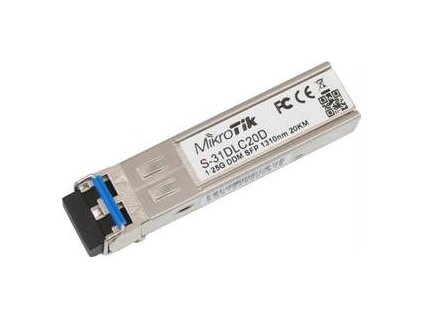 MikroTik SFP modul S-31DLC20D, SM, 20km, 1.25G, 2x LC