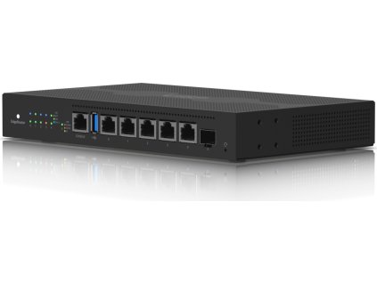 Ubiquiti EdgeRouter 6P - 5x Gbit RJ45 port, 1x SFP port, 5x PoE Out 24V, 4-Core 1GHz CPU, 1GB DDR3 RAM