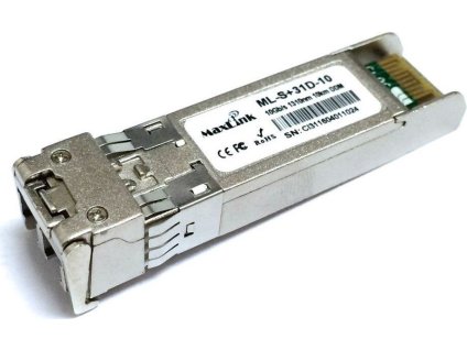 MaxLink 10G SFP+ optický modul, SM, 1310nm, 10km, 2x LC konektor, DDM