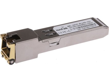 MaxLink SFP 10/100/1000M metalický modul, RJ-45, 100m, 1Gbps