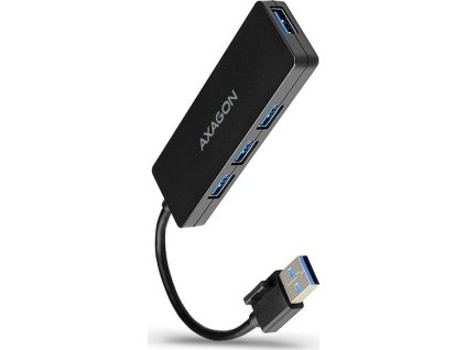 AXAGON HUE-G1A, 4x USB 3.2 Gen 1 SLIM hub, kabel Type-A 14cm napevno