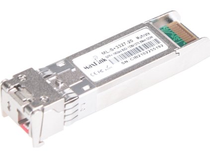 MaxLink 10G SFP+ optický modul, WDM(BiDi), SM, Tx 1330/Rx1270nm, 20km, 1x LC konektor, DDM