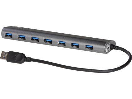 i-tec USB HUB METAL/ 7 portů/ USB 3.0/ napájecí adaptér/ kovový