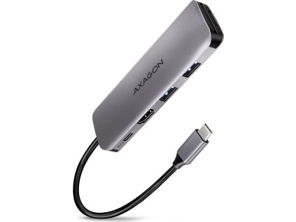 AXAGON hub USB-C / HMC-5 / USB 3.2 Gen1 / 1x USB-C / 2x USB-A / 1x HDMI / microSD/SD / 100W PD / 0,2m
