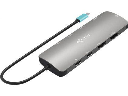 i-tec dokovací stanice USB-C Metal Nano/ 2x USB 3.2/ 2x USB 2.0/ 2x HDMI/ LAN/ Power Delivery 100W