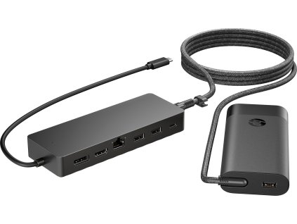 HP Univ. USB-C Hub and Laptop Charger Combo-EURO