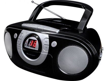 Soundmaster SCD5100SW/ CD přehrávač/ Přehrávač Kazet/ FM rádio/ Černý