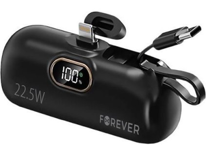 Powerbanka Forever MTB-100 5000mAh 22,5W Lightning černá