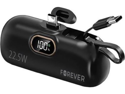Powerbanka Forever MTB-100 5000mAh 22,5W USB-C černá