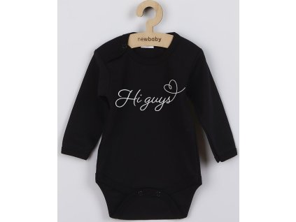 Dětské body s potiskem New Baby Hi guys 68 (4-6m)