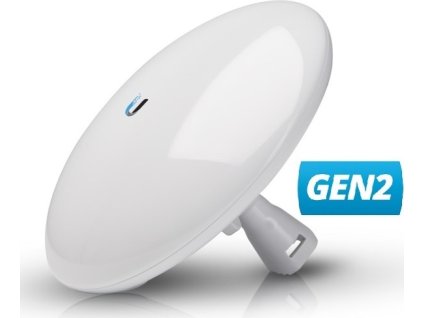 Ubiquiti NanoBeam 5AC Gen2 - AP/client 5GHz, anténa 19dBi MIMO2x2, airMAX AC, 2x Gbit RJ45, PoE 24V
