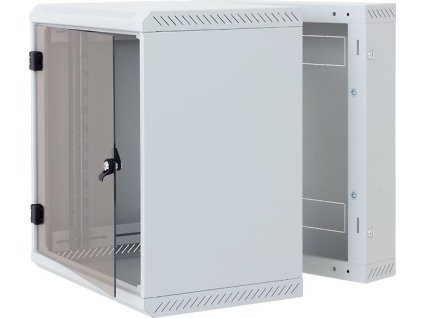 Triton 19" rozvaděč dvoudílný 15U/615mm celoskleněné dveře