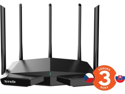 Tenda TX27 Pro AXE5700 WiFi6E Router, 1x GWAN, 3x GLAN, IPv6, BSS Color, VPN server, WPA3,CZ app