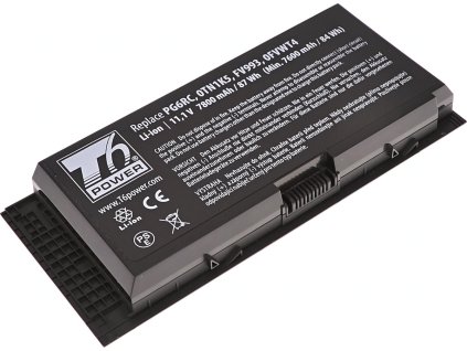 Baterie T6 Power pro Dell Precision M6700, M6800, M4800, 7800mAh, 87Wh, 9cell
