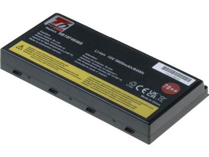 Baterie T6 Power Lenovo ThinkPad P70, ThinkPad P71, 5600mAh, 84Wh, 8cell
