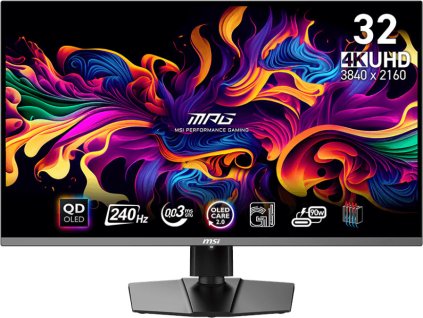MSI MPG/321URX/31,5"/QD-OLED/4K UHD/240Hz/0,03ms/Black/2R