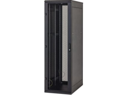 Stojanový rozvaděč 15U (š)600x(h)600 perforované dveře.,černý