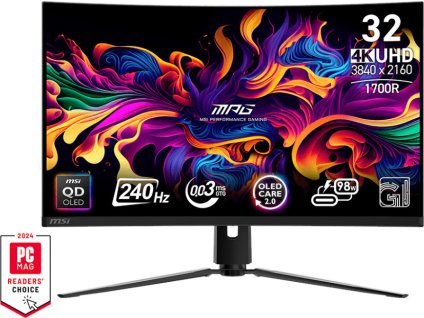 MSI MPG/321CURX/31,5"/QD-OLED/4K UHD/240Hz/0,3ms/Černá/3R