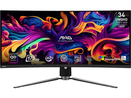 MSI MAG/341CQP/34"/QD-OLED/wQHD/175Hz/0,03ms/Černá/3R
