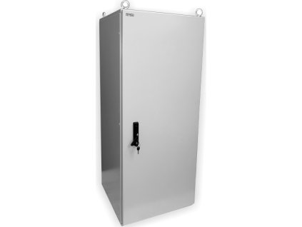 19" venkovní rozvaděč IP55 30U/600mm plech.dveře, 3-bod.zámek