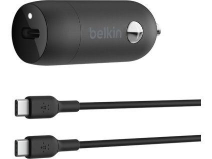 Belkin Car Charger 30W With PPS W/PVC,C-C,1M Blk