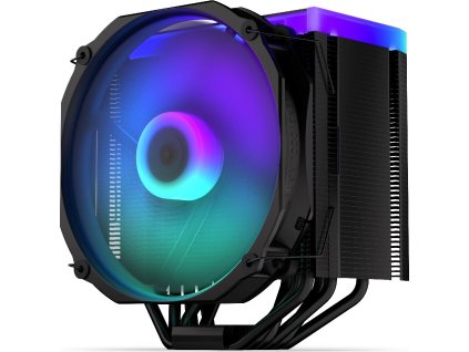 Endorfy chladič CPU Fortis 5 Black ARGB / 140mm fan/ 6 heatpipes / PWM / nanoreset controller / pro Intel i AMD / černý