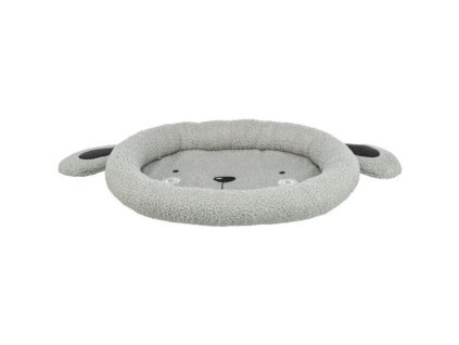 Junior pelech DOG, oválný s nízkým okrajem, 50 x 40 cm,  šedá
